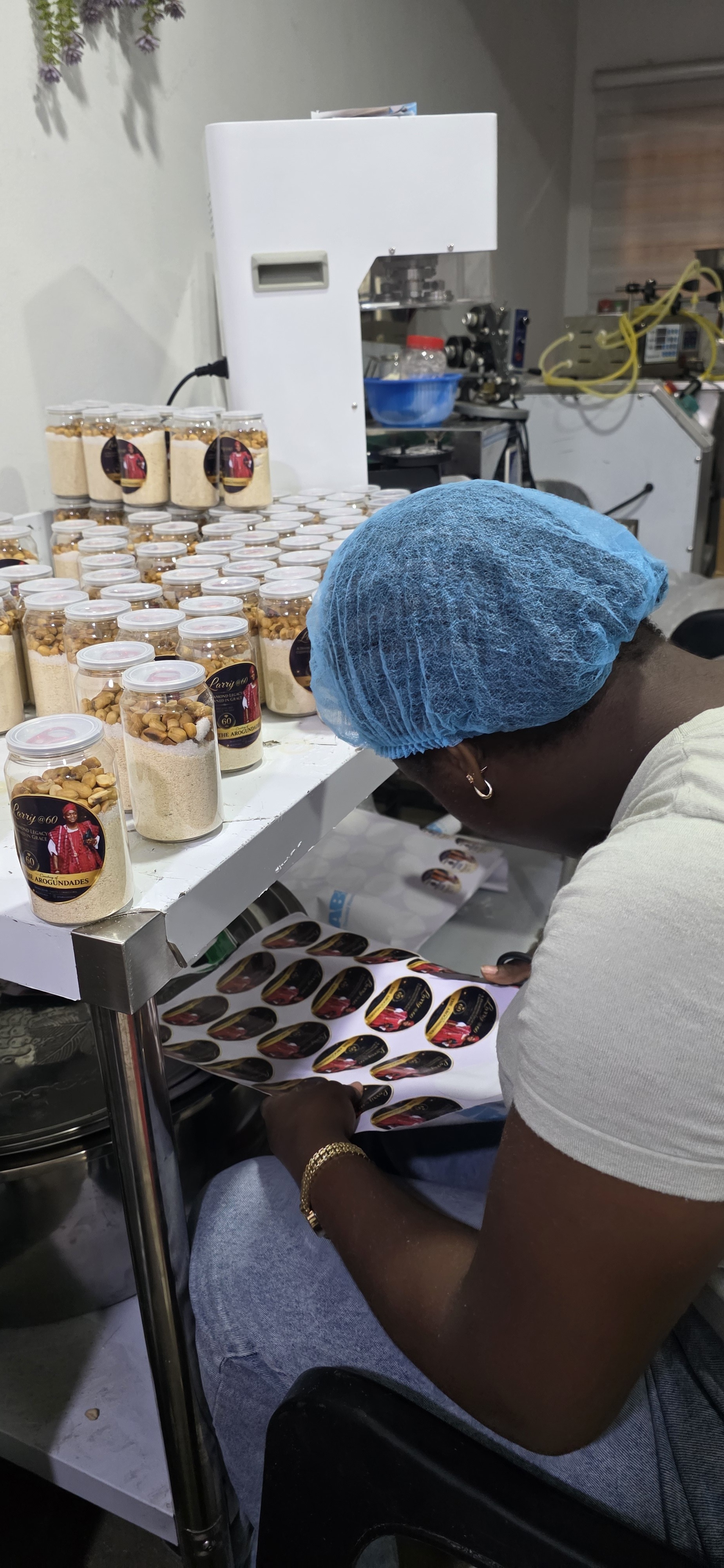 Tasty Corridors team preparing branded food products for supply
